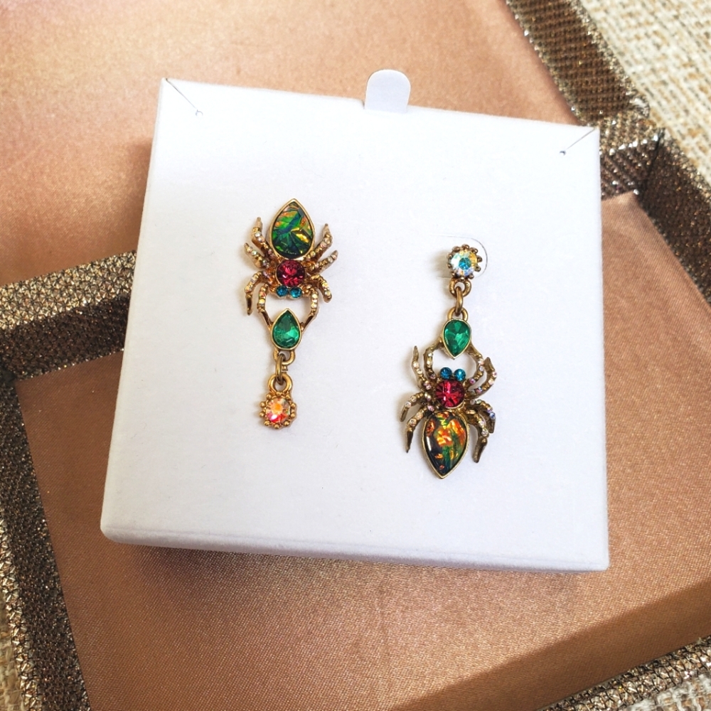 Betsy Johnson Spider Earrings